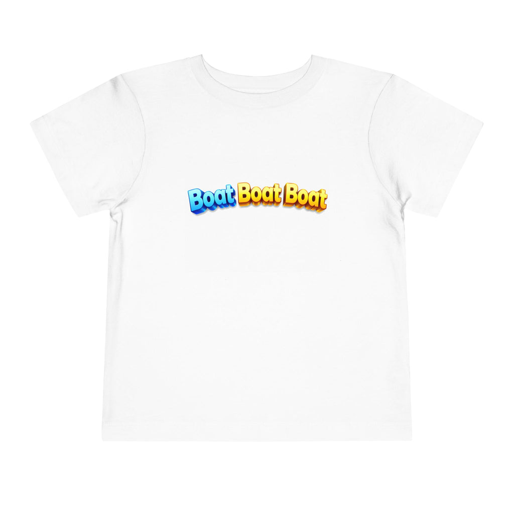 Boat Boat Boat Toddler Shirt – Noah’s Ark Christian Kids Tee
